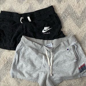 Nike & Champion comfy shorts